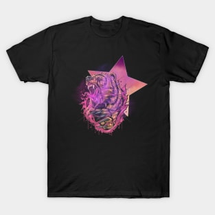 Bear Art In Purple T-Shirt